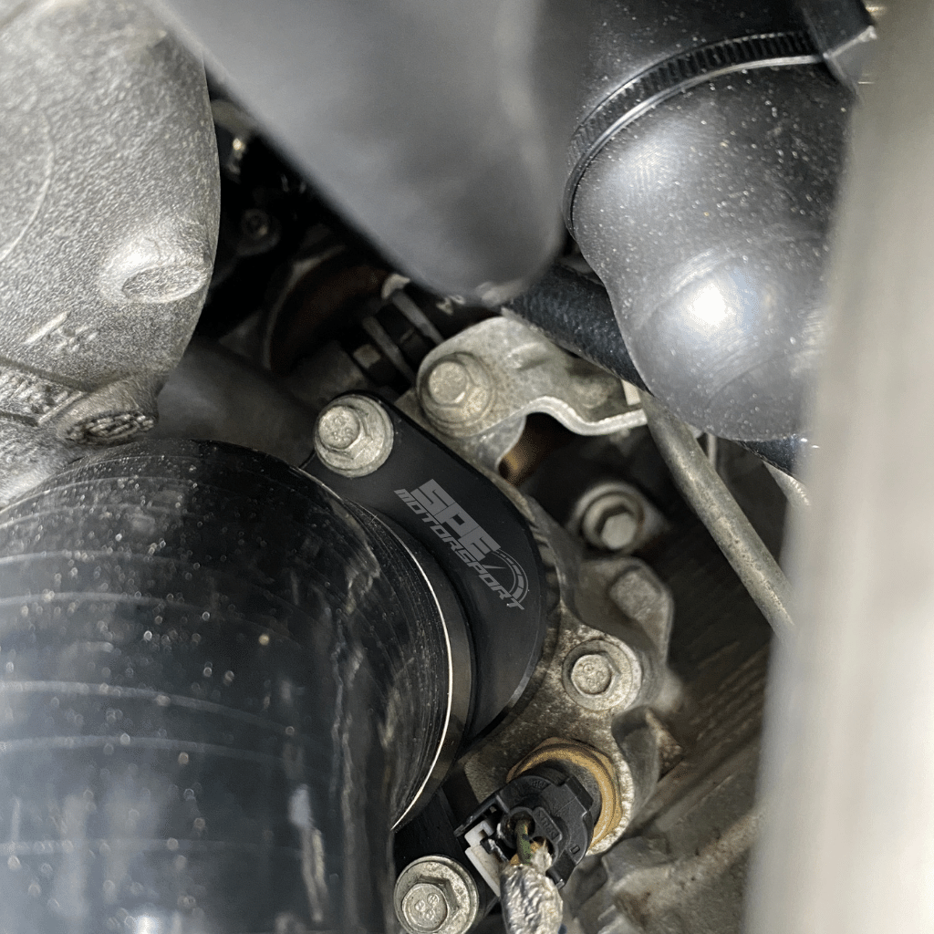 SPE MOTORSPORT UPPER RADIATOR HOSE, FITS 2017-2021 6.7 POWERSTROKE